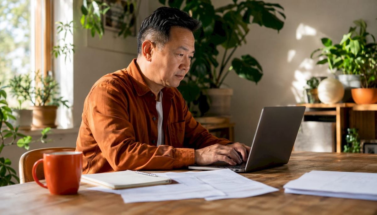 Accountant managing joint payment documents