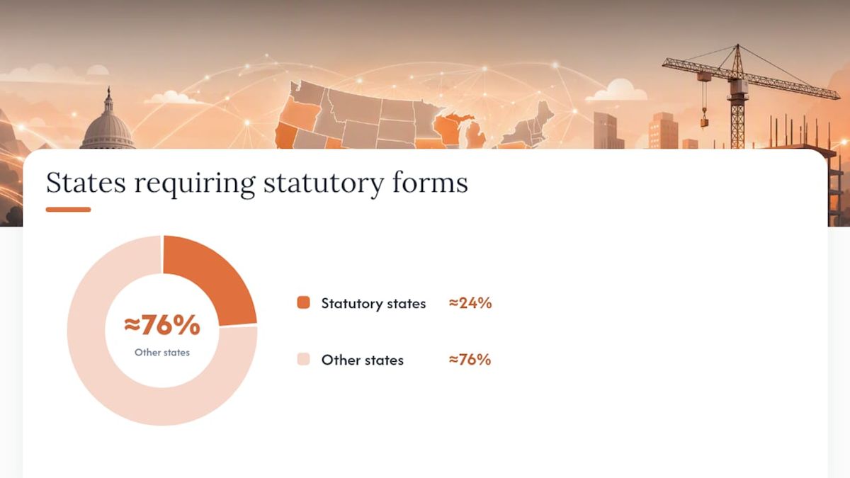 When does your state require a statutory lien waiver form? — overview diagram