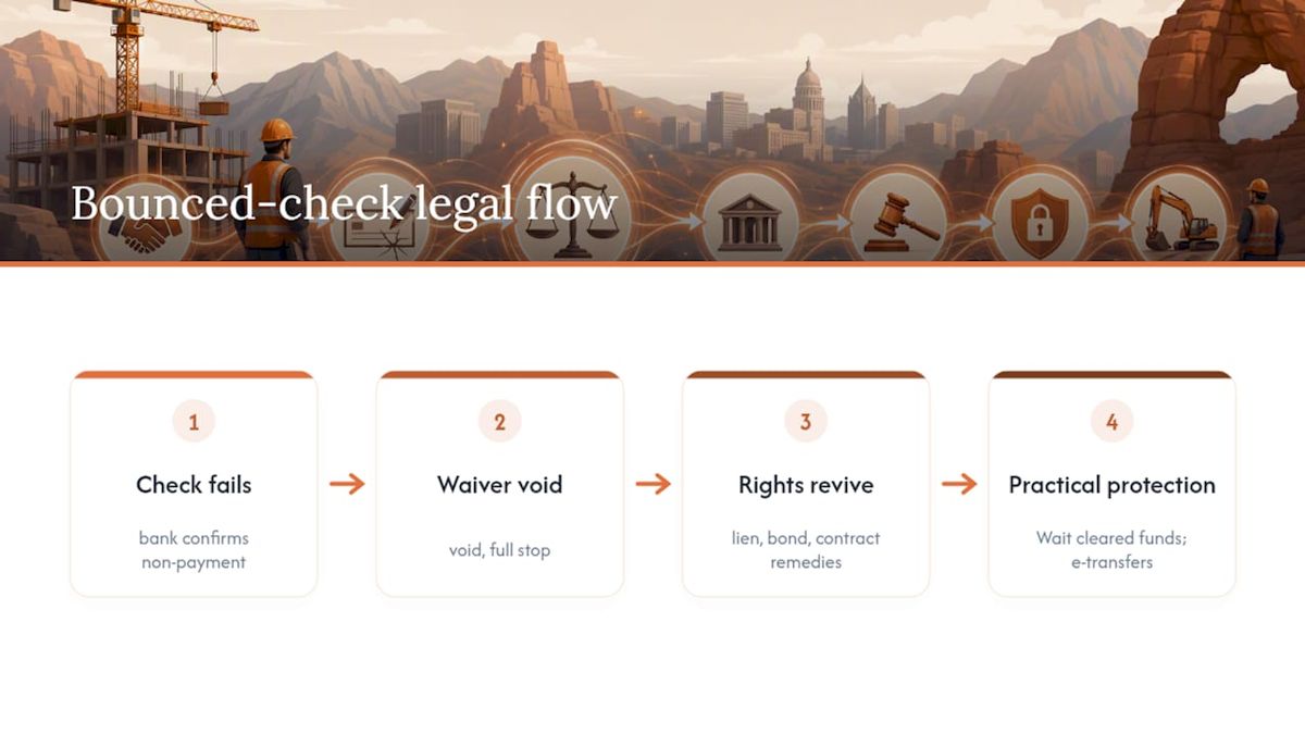 Bounced check restores lien rights